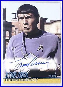 09 Star Trek LEONARD NIMOY The Original Series Spock Autograph Series A193 Auto