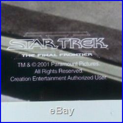 15x10 GLOSSY 2001 STAR TREK FINAL FRONTIER CAST SIGNED x6 SPOCK KIRK SULU SCOTTY