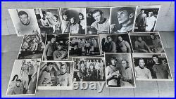 16 black and white Star Trek publicity photographs, mostly the original series 16 black and white Star Trek publicity photographs, mostly the original series