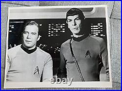 16 black and white Star Trek publicity photographs, mostly the original series