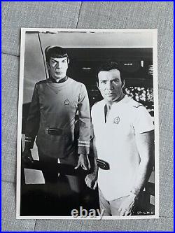 16 black and white Star Trek publicity photographs, mostly the original series