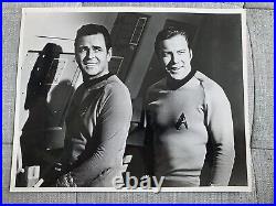 16 black and white Star Trek publicity photographs, mostly the original series