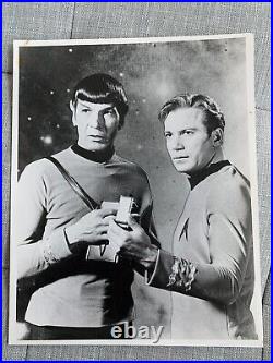 16 black and white Star Trek publicity photographs, mostly the original series