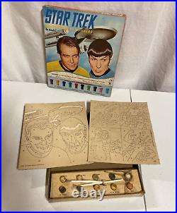 1967 HASBRO STAR TREK Original Paint by Numbers Set COMPLETE William Shatner