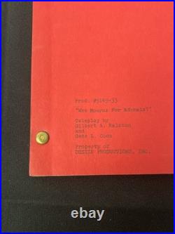 1967 Original Series STAR TREK Script Who Mourns For Adonais Blue Ink 128 1967 Original Series STAR TREK Script Who Mourns For Adonais Blue Ink 128