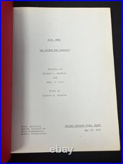1967 Original Series STAR TREK Script Who Mourns For Adonais Blue Ink 128 1967 Original Series STAR TREK Script Who Mourns For Adonais Blue Ink 128