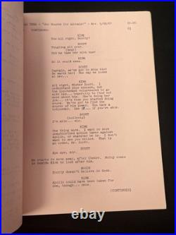 1967 Original Series STAR TREK Script Who Mourns For Adonais Blue Ink 128 1967 Original Series STAR TREK Script Who Mourns For Adonais Blue Ink 128