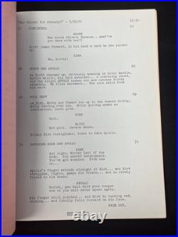 1967 Original Series STAR TREK Script Who Mourns For Adonais Blue Ink 128 1967 Original Series STAR TREK Script Who Mourns For Adonais Blue Ink 128