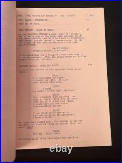 1967 Original Series STAR TREK Script Who Mourns For Adonais Blue Ink 128 1967 Original Series STAR TREK Script Who Mourns For Adonais Blue Ink 128