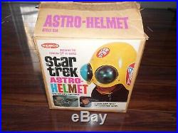 1967 Remco Star Trek Astro Helmet In Original Box & Hamiltons Invaders Helmet
