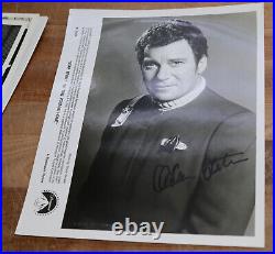 1967 William Shatner & Leonard Nimoy Original Series Signed W-4 Photos Star Trek