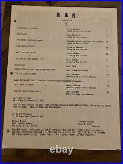 1970's Star Trek R&R Fanzine Lot 7 Total #2, 3, 4, 5, 8, 9 & 11 Spock