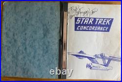 1973 GEORGE TAKEI AUTOGRAPHED STAR TREK CONCORDANCE sci-fi television show book