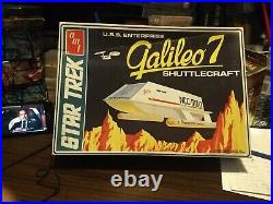 1974 Original AMT Star Trek USS Enterprise Galileo 7 Shuttlecraft Model Complete