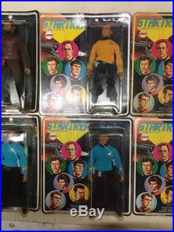 1974 Original Mego Star Trek Full Crew Moc Factory Sealed Kirk, Spock, McKoy Etc