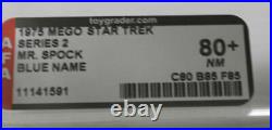 1975 Mego Star Trek 8 Series 2Mr. SPOCKBlue Name Var AFA 80+ Near Mint