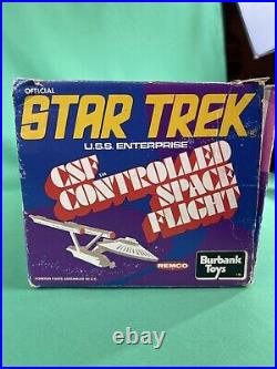 1976 BURBANK / STAR TREK Enterprise CSF Controlled Space Flight in Origin Box