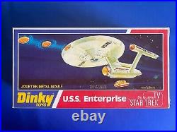 1976 Dinky Star Trek U. S. S. Enterprise Die Cast Metal Toy #358 MINT Old Stock