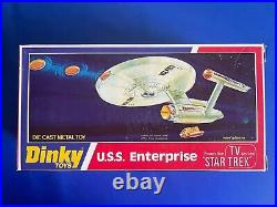 1976 Dinky Star Trek U. S. S. Enterprise Die Cast Metal Toy #358 MINT Old Stock