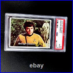 1976 Star Trek #7 Ensign Chekov Rare Character Card PSA 9 MINT Only 2 Higher