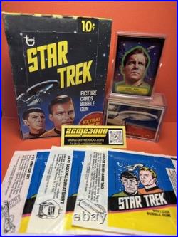 1976 Topps STAR TREK Original TV 88 Gum Card Set 22 Stickers 3x Wrappers & Box