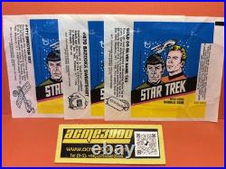 1976 Topps STAR TREK Original TV 88 Gum Card Set 22 Stickers 3x Wrappers & Box