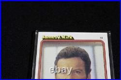 1979 Autographed Star Trek William Shatner Trading Card # 10 James T Kirk COA