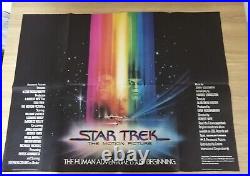 1979 STAR TREK THE MOTION PICTURE Original Quad Cinema Poster 40 x 30
