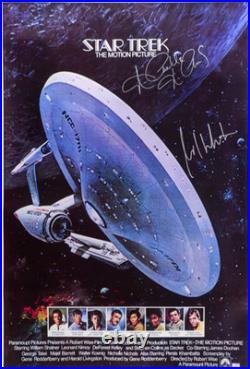 1979 Star Trek Movie Poster William Shatner & Nichelle Nichols Autographed