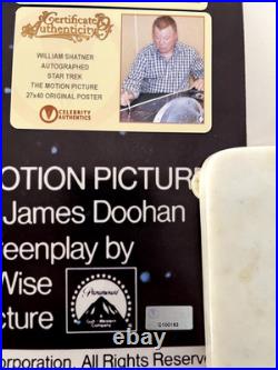 1979 Star Trek Movie Poster William Shatner & Nichelle Nichols Autographed