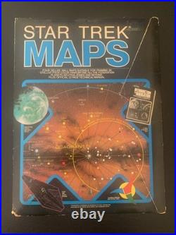 1980 STAR TREK MAPS Two Original Series Double-Sided 29x40 Maps + Tech Manual