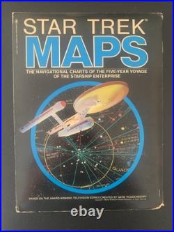1980 STAR TREK MAPS Two Original Series Double-Sided 29x40 Maps + Tech Manual