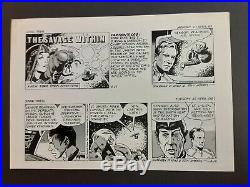 1981 Star Trek ORIGINAL COMIC DAILY STRIP ART ARTWORK TWO STRIPS