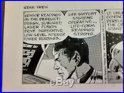 1981 Star Trek ORIGINAL COMIC DAILY STRIP ART ARTWORK TWO STRIPS