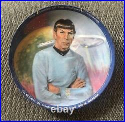 1983 Star Trek Mr. Spock Collectible Plate #1708a Hamilton Collection