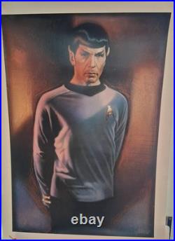 1991 Star Trek Mr Spock Original Movie Poster Linen Drew Struzan Cult Sci-Fi Tv