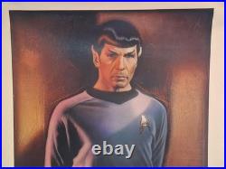1991 Star Trek Mr Spock Original Movie Poster Linen Drew Struzan Cult Sci-Fi Tv