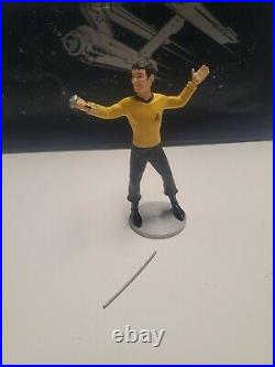 1992 Danbury Mint. Star Trek Figure Collection 10 Characters and shelf