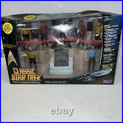 1993 Classic Star Trek Bridge Figure Collector Set 6090 Playmates 7 Figures