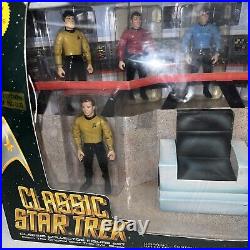 1993 Classic Star Trek Bridge Figure Collector Set 6090 Playmates 7 Figures