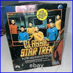 1993 Classic Star Trek Bridge Figure Collector Set 6090 Playmates 7 Figures