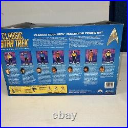 1993 Classic Star Trek Bridge Figure Collector Set 6090 Playmates 7 Figures