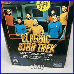 1993 Classic Star Trek Bridge Figure Collector Set 6090 Playmates 7 Figures