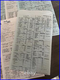 1993 STAR TREK TNG call sheet lot of 8 THE CHASE Jonathan Frakes Rare original