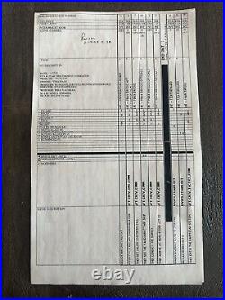 1993 STAR TREK TNG call sheet lot of 8 THE CHASE Jonathan Frakes Rare original