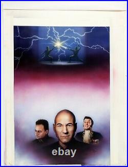 1993 Star Trek Q Squared original book art Picard anon Trelane Keith Birdsong