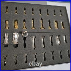 1994 Franklin Mint Star Trek Tridimensional Chess Set with book and box