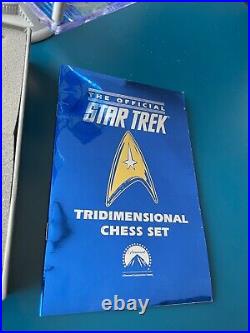 1994 Original Star Trek 3D Tridimensional Chess Set Franklin Mint