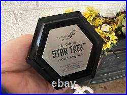 1997 Star Trek Franklin Mint Pewter Spock Science Officer 12 Portrait Sculpture
