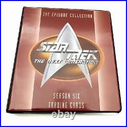 1997 Star Trek Skybox The Next Generation Season Six Factory Binder with Cards